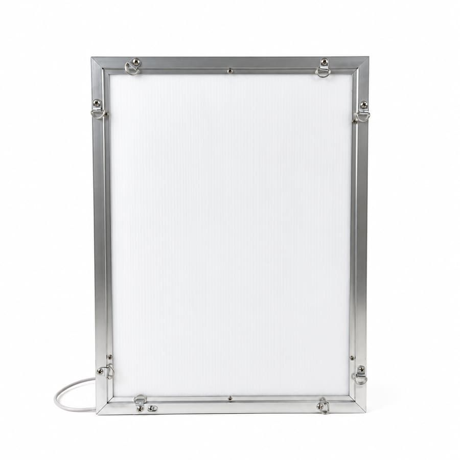 Otra vista de Marco luminoso abatible LED, pack 2